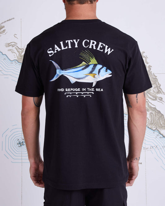 Salty Crew Men - Rooster Black Premium S/S Tee