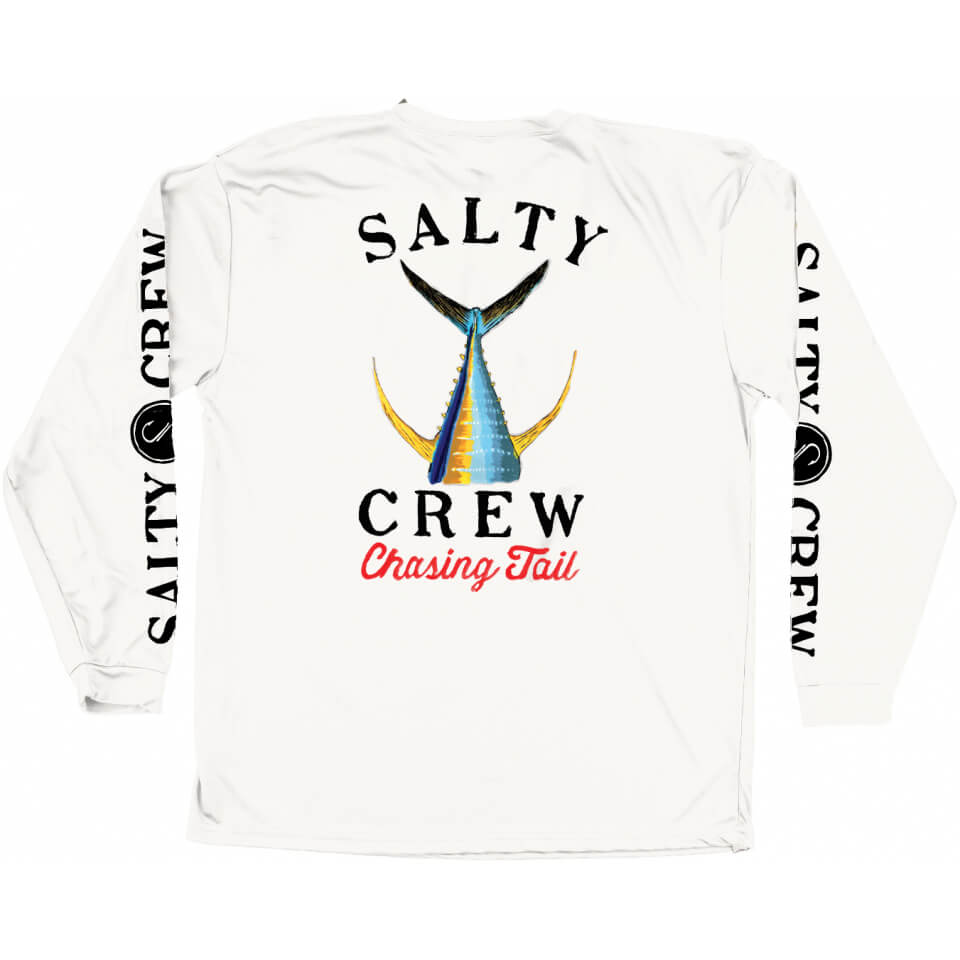 Salty Crew TAILED L/S Tech Tee Rashguard in White