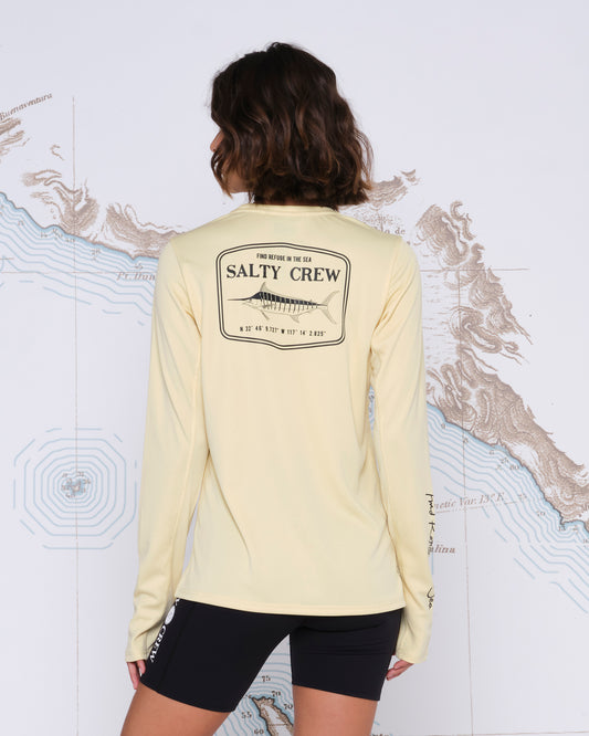 Salty Crew Womens - Stealth Banana Pinnacle Crew