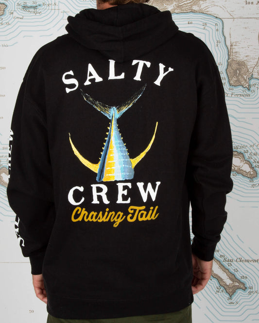 Salty Crew Men - Tailed Black Hood Fleece
