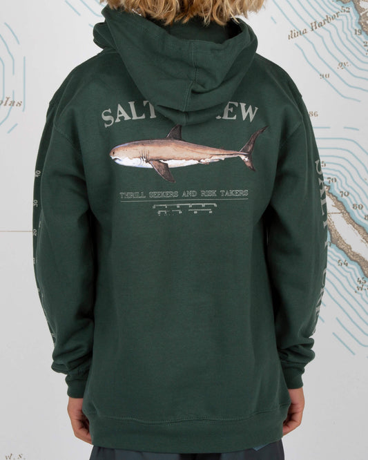 Salty Crew Boys - Bruce Alpine Green Boys Hood Fleece