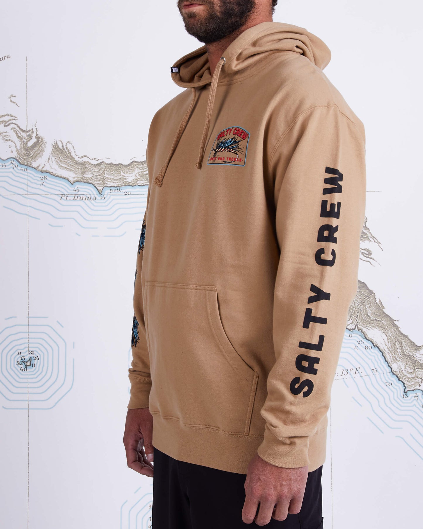 Salty crew Men's Sweatshirts FLY DROP FLEECE in Sandstone