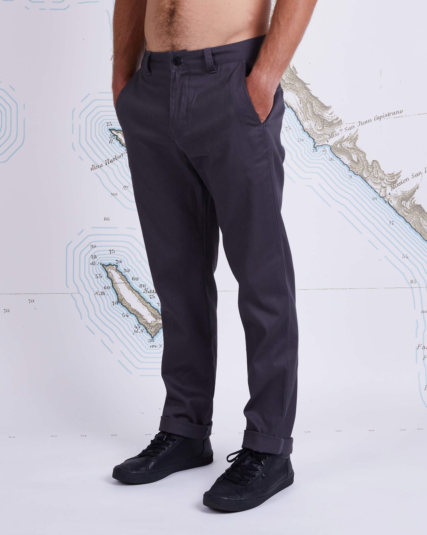 Salty Crew Hommes - Deckhand Charcoal Pant