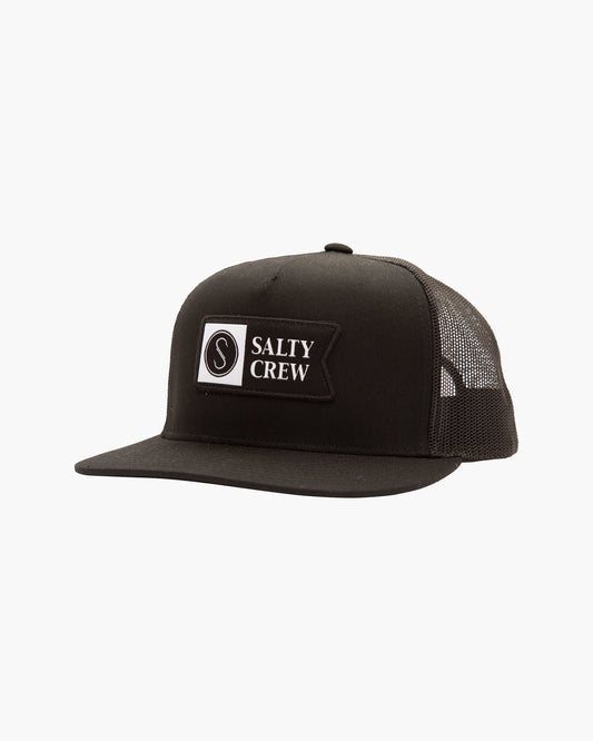 Salty Crew Hommes - Alpha Twill Black Trucker