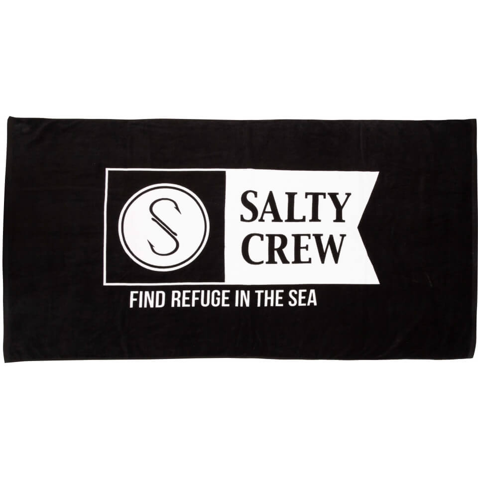 Salty Crew Hommes - Alpha Refuge  Black  Serviette de bain