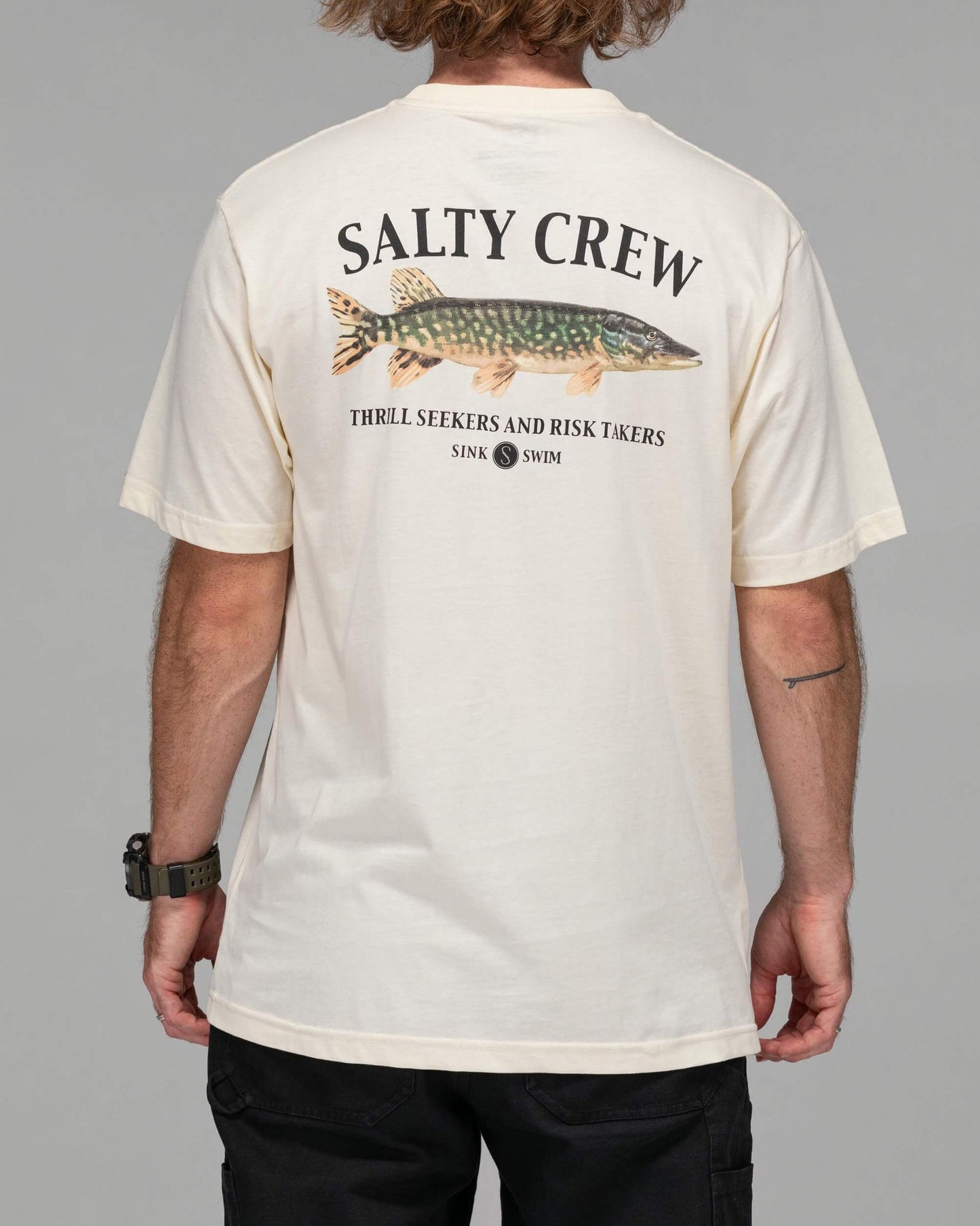 Salty crew T-SHIRTS S/S EURO PIKE PREMIUM S/S TEE - Bone in Bone