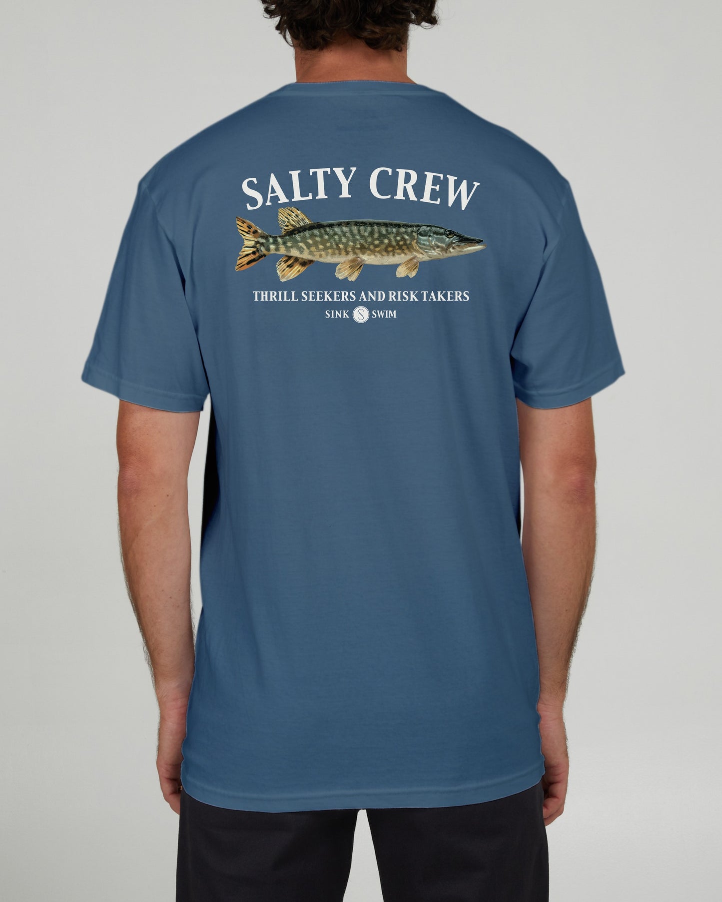 Salty Crew Homem - Euro Pike Premium S/S Tee - Ardósia