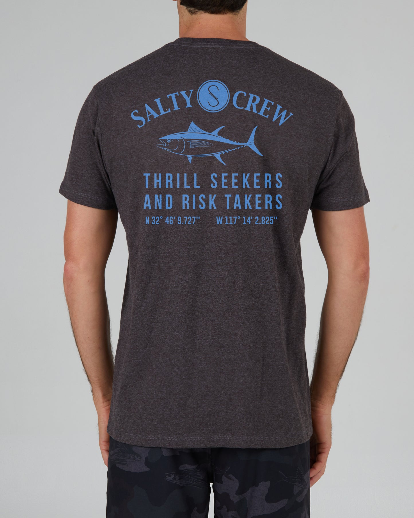 Blue Marchés Prime Ss Tee - Charcoal Heather