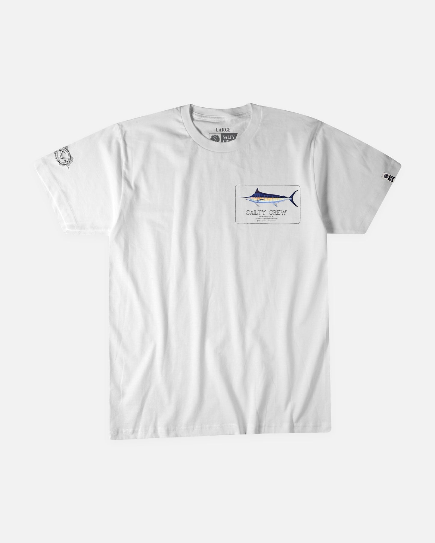 Blue Rogers S/S tee - White