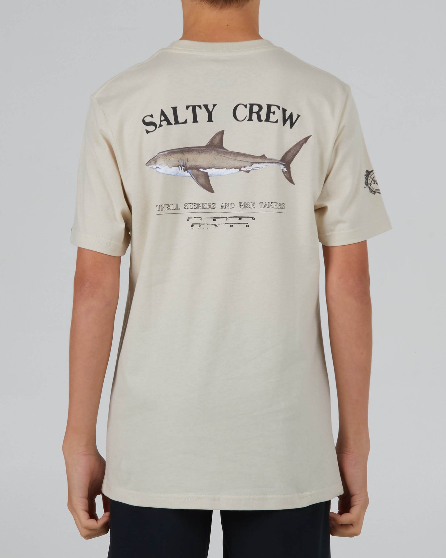 Salty crew T-SHIRTS S/S Bruce Boys S/S Tee - Bone in Bone