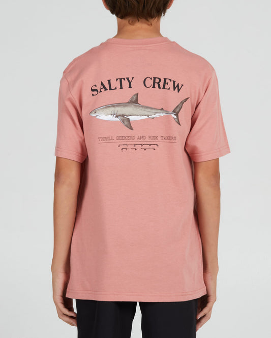 Salty crew T-SHIRTS S/S Bruce Boys S/S Tee - CORAL dans CORAL