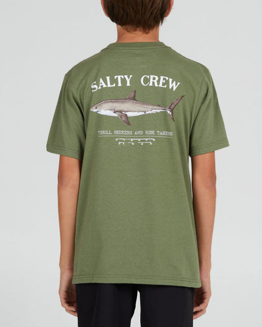 Salty crew T-SHIRTS S/S Bruce Boys S/S Tee - Vert sauge en Vert sauge