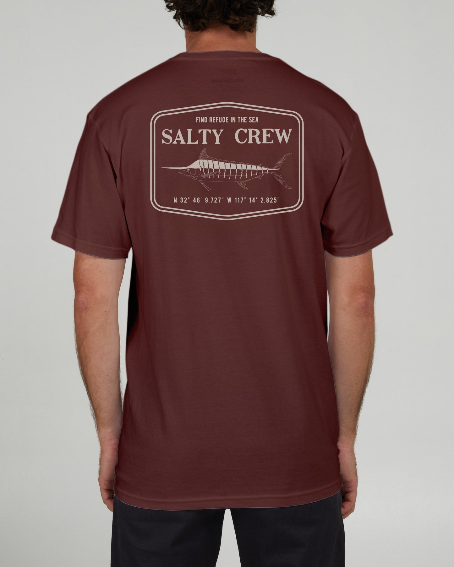 Salty Crew Uomini - Stealth P/E Tee - Marrone