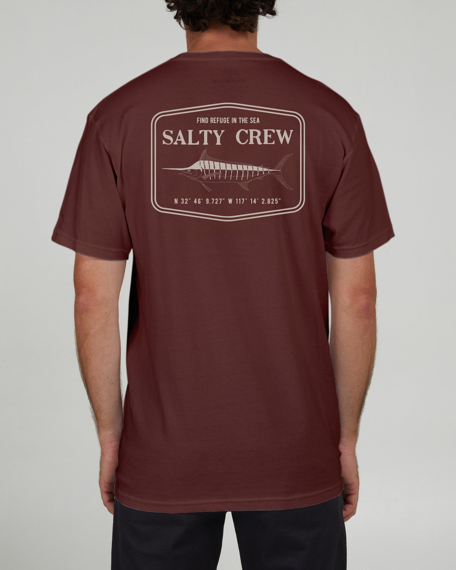 Salty Crew Heren - Stealth S/S Tee - Kastanjebruin