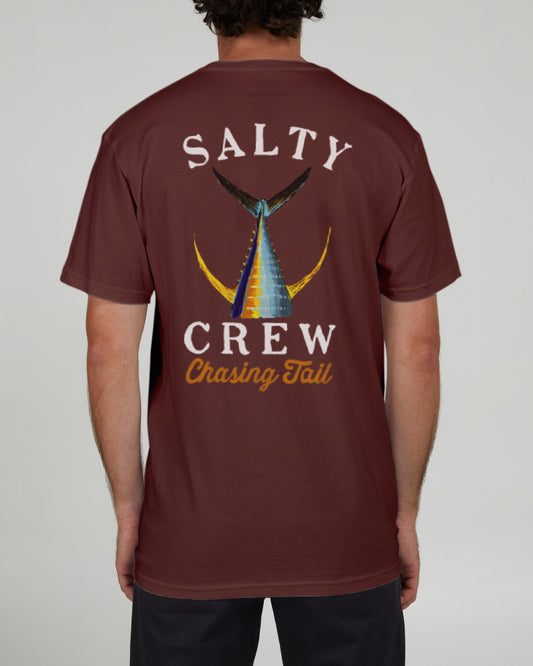 Salty Crew Hombres - Tailed S/S Tee - Granate