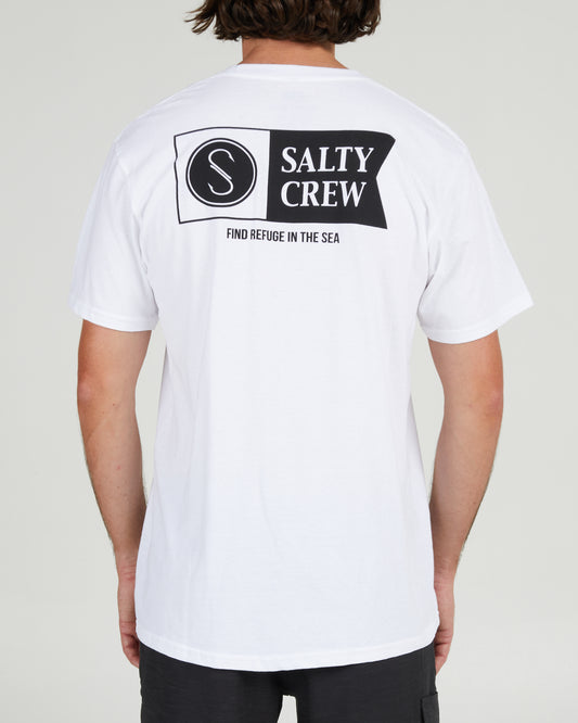 Salty Crew Hombres - Alpha S/S Tee - White