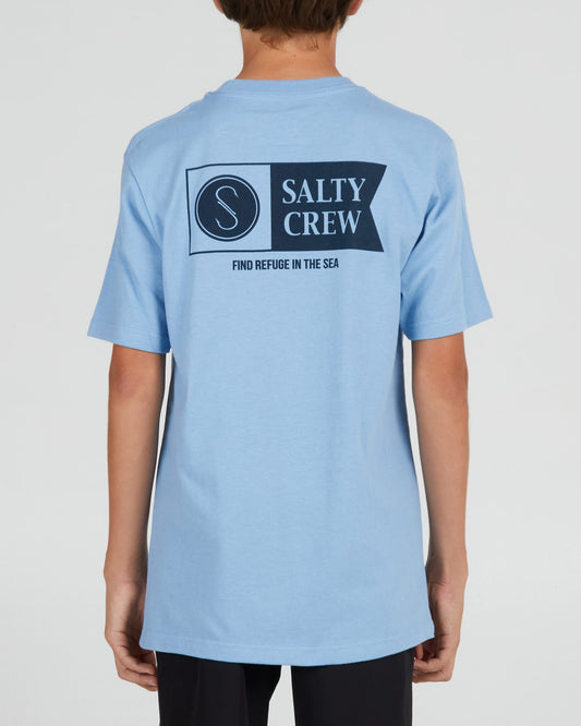 Salty Crew Boys - Alpha Bandera S/S Boys Tee - Marino Blue