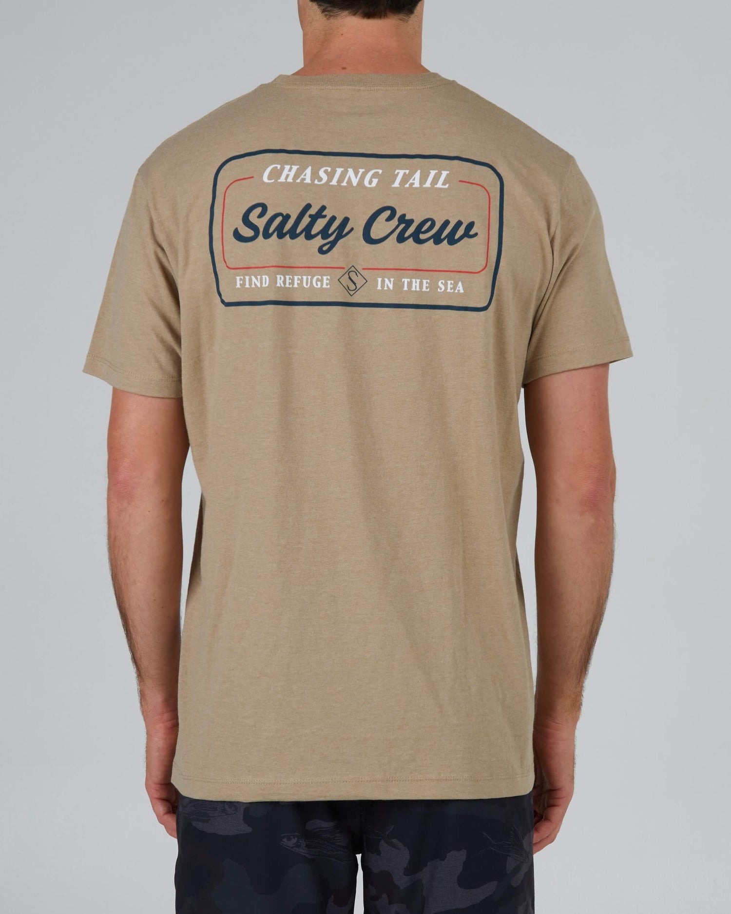 Salty Crew Homem - Marina Standard S/S Tee - Cáqui Heather