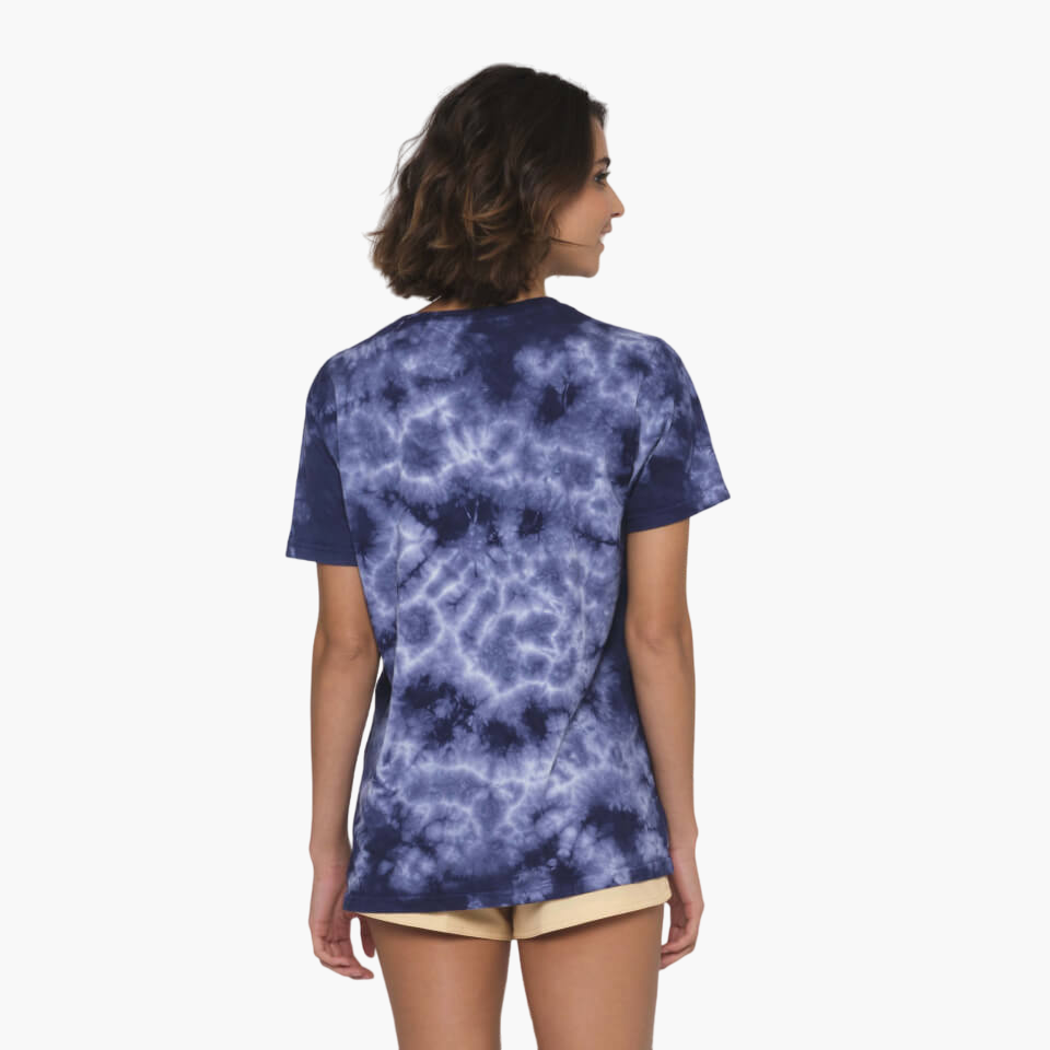 Stay Glassy Boyfriend Z/Z Tee - Navy Tie Dye