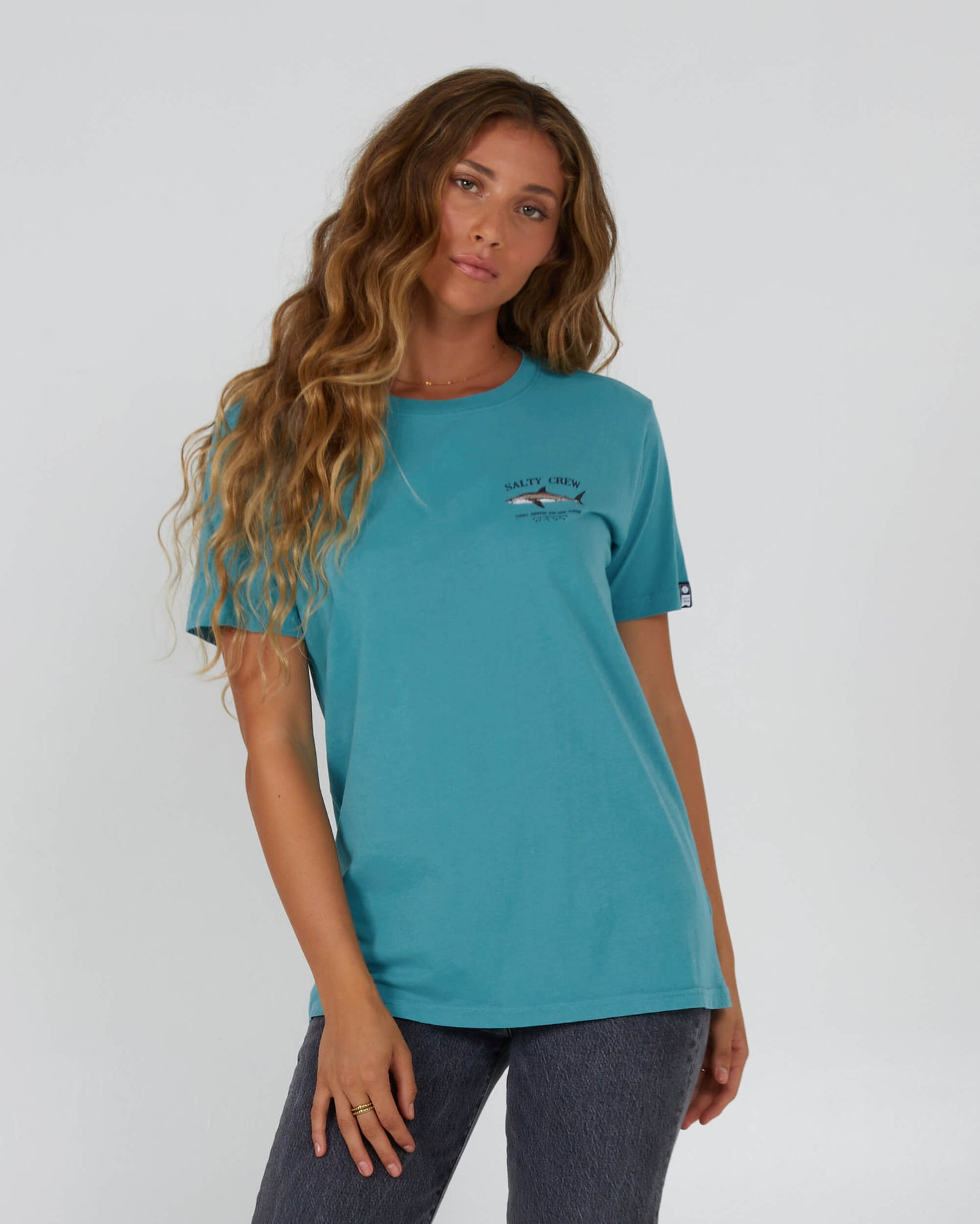 Salty Crew Donna - Bruce Boyfriend Tee - Verde mare