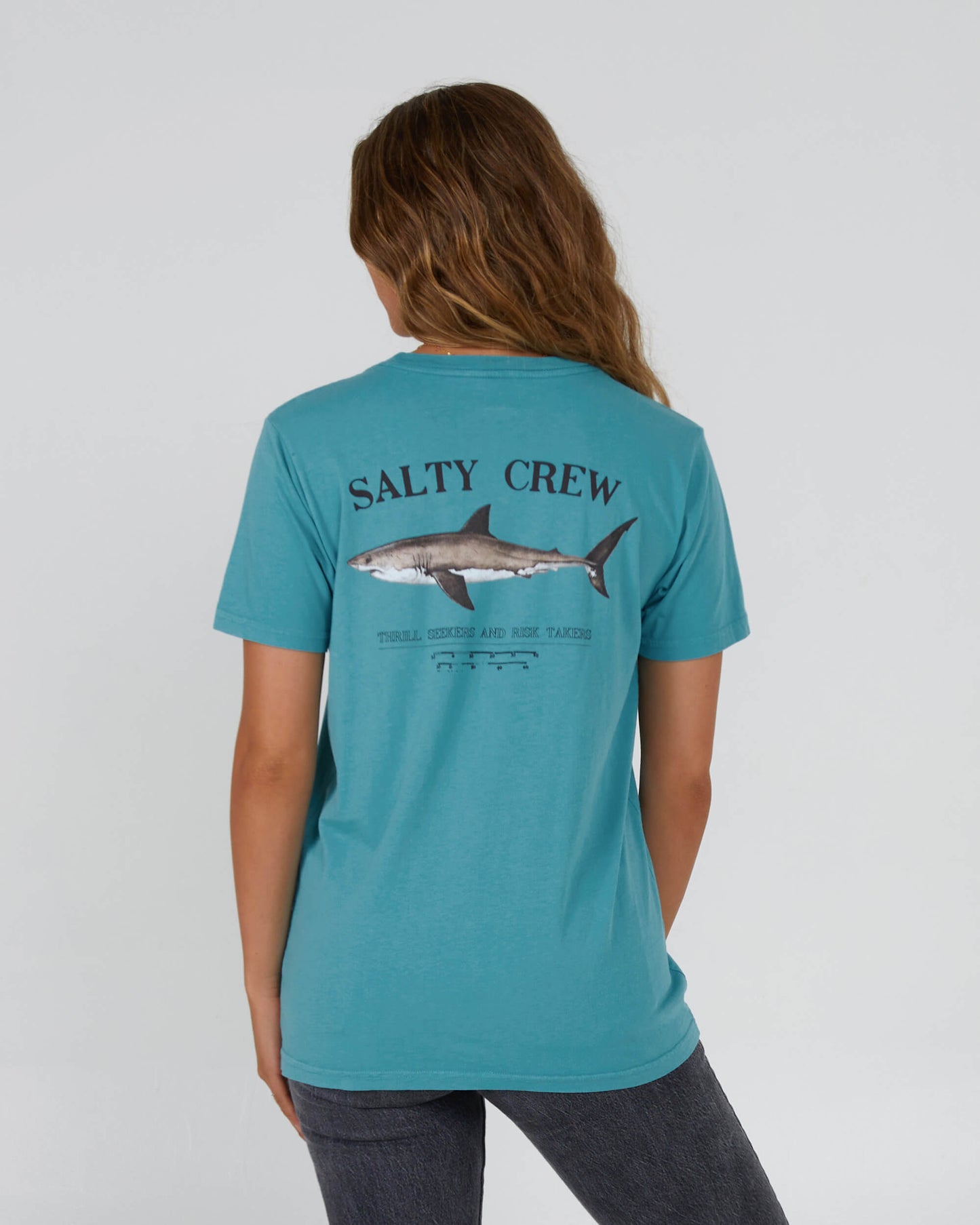 Salty Crew Mulher - Bruce Boyfriend Tee - Verde-mar