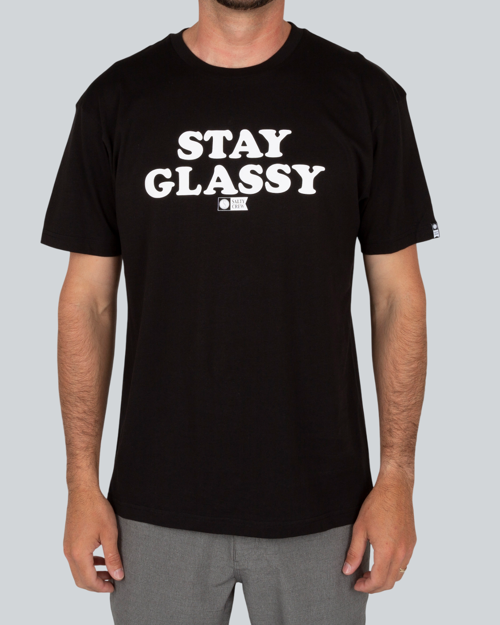 Stay Glassy Black Premium S/S Tee