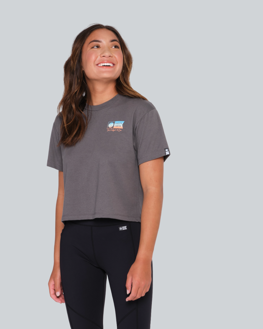 Alpha Gradient Skimmer S/Z Tee - Charcoal