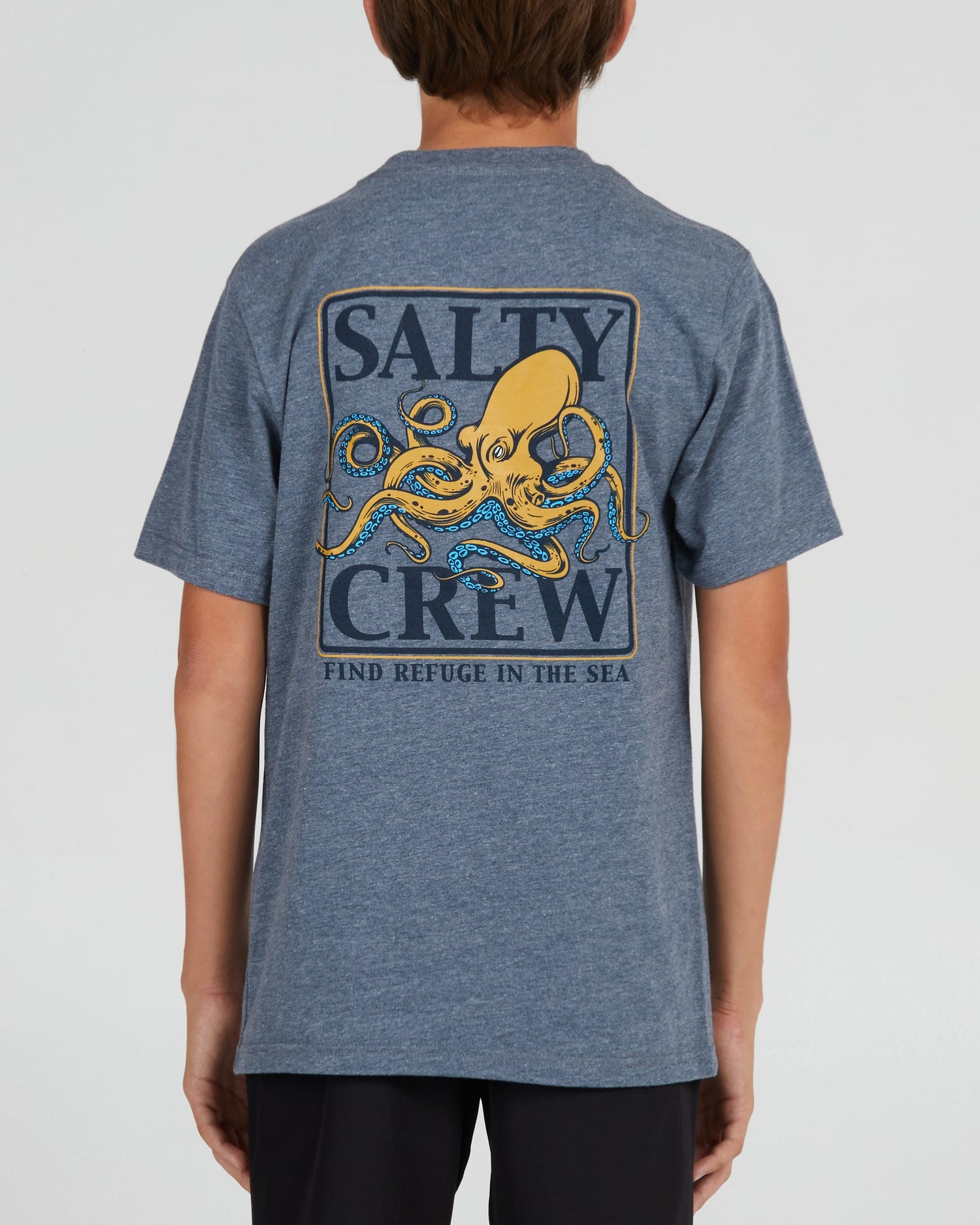 Salty crew T-SHIRTS S/S INK SLINGER BOYS S/S TEE - Athletic Heather in Athletic Heather
