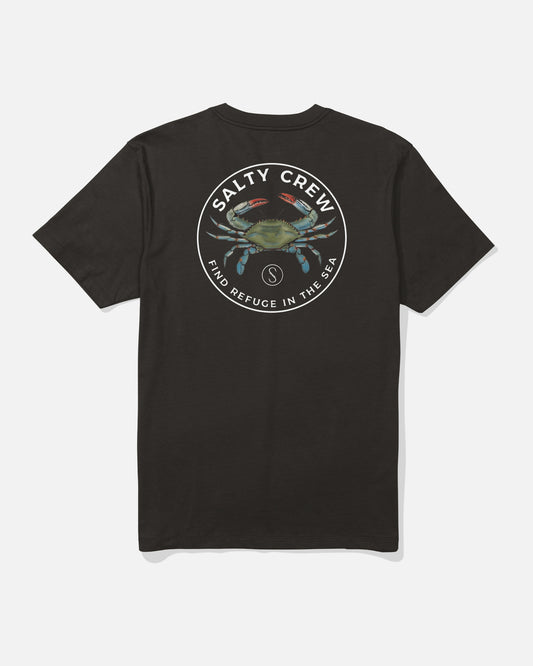Blue Crabber Premium S/S Tee - Black