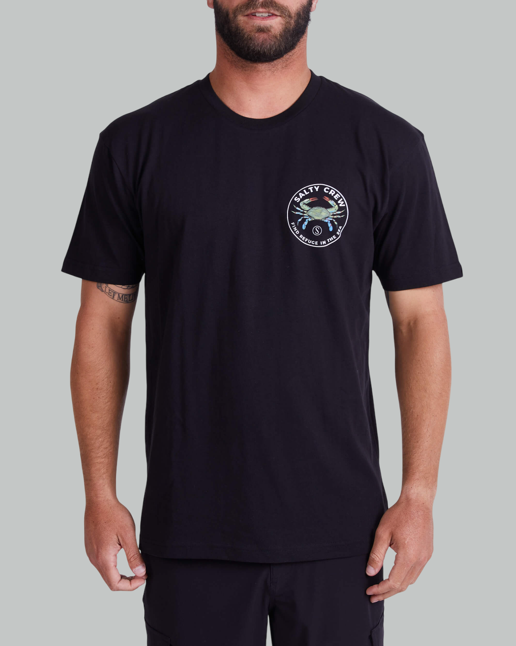 Blue Crabber Premium S/S Tee - Black