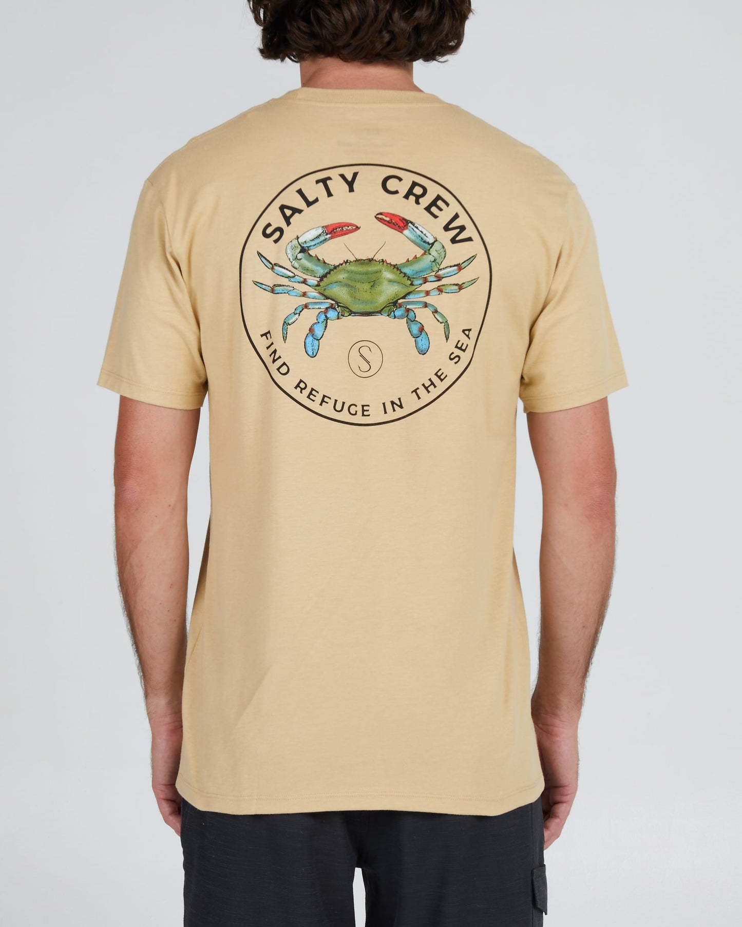 Salty crew T-SHIRTS S/S BLUE CRABBER PREMIUM S/S TEE - Camel in Camel