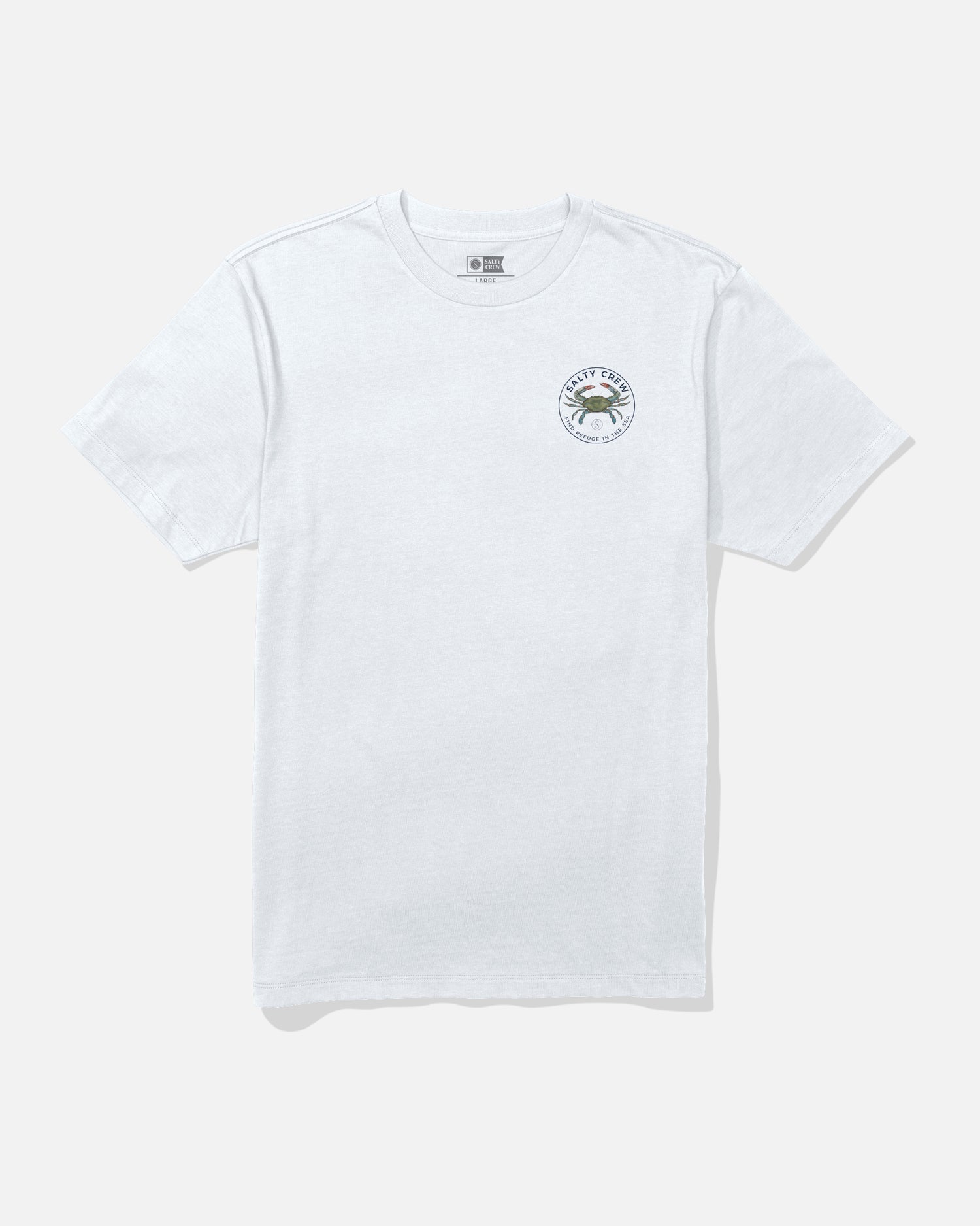 Blue Crabber Premium S/S Tee - White
