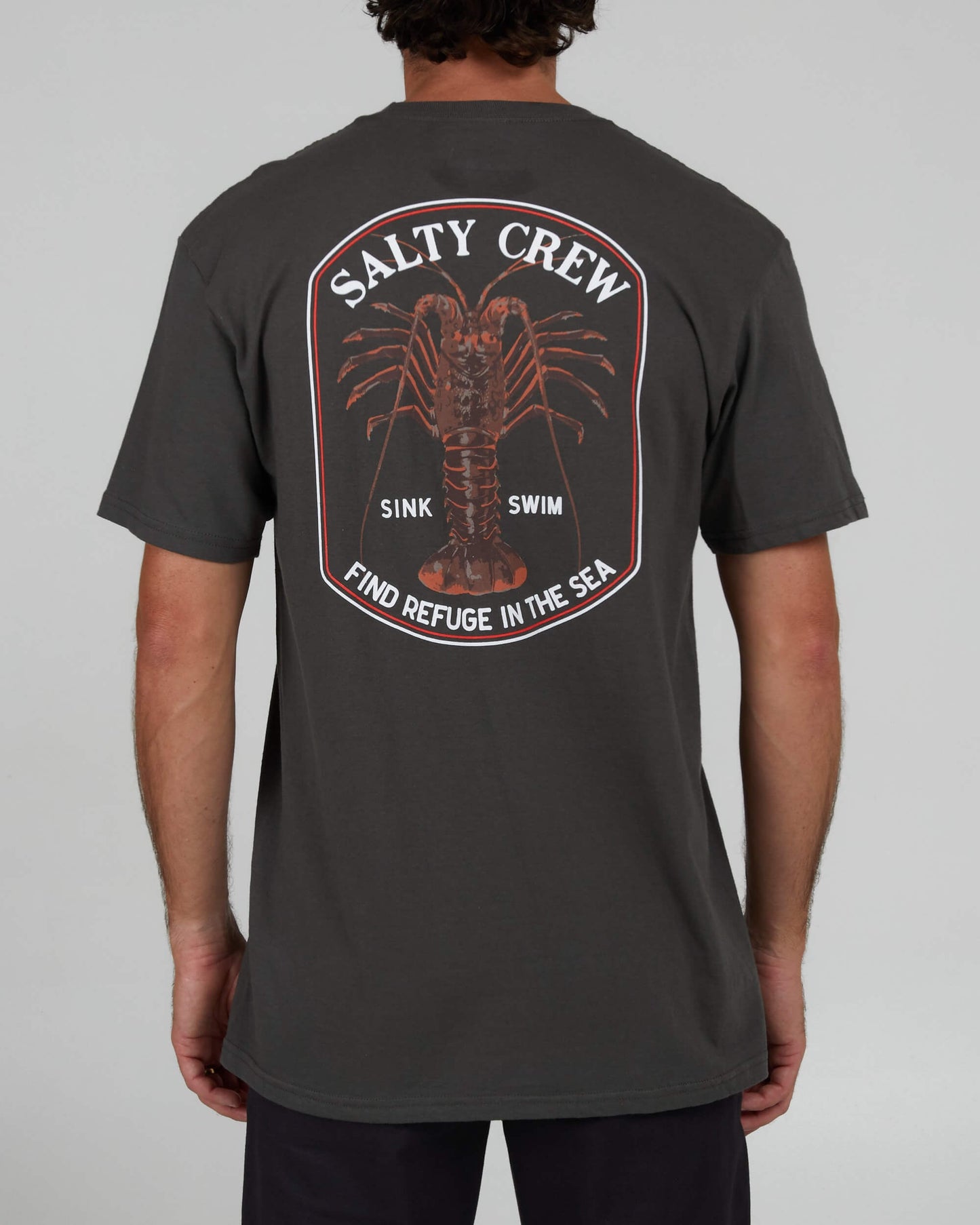 Salty Crew Uomini - Standard Spinoso P/E Tee - Charcoal