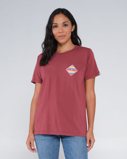 Salty crew T-SHIRTS S/S TIPPET FILL BOYFRIEND TEE - Spiced in Spiced