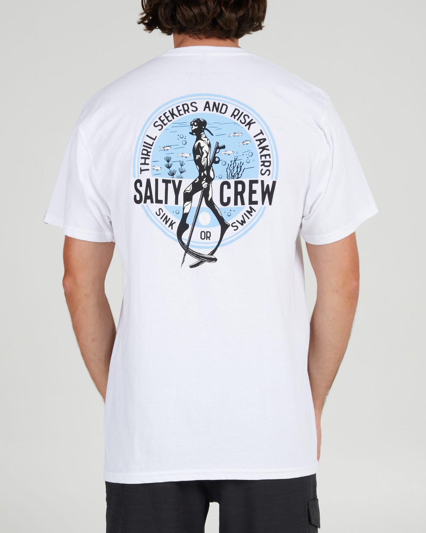 Salty crew T-SHIRTS S/S DIVE BAR STANDARD S/S TEE - White in White