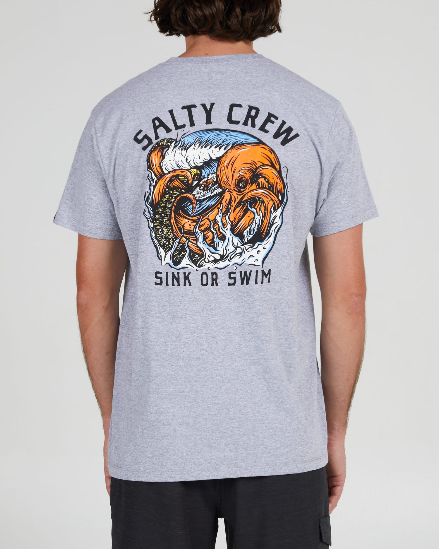 Salty crew T-SHIRTS S/S TSUNAMI STANDARD S/S TEE - Athletic Heather in Athletic Heather