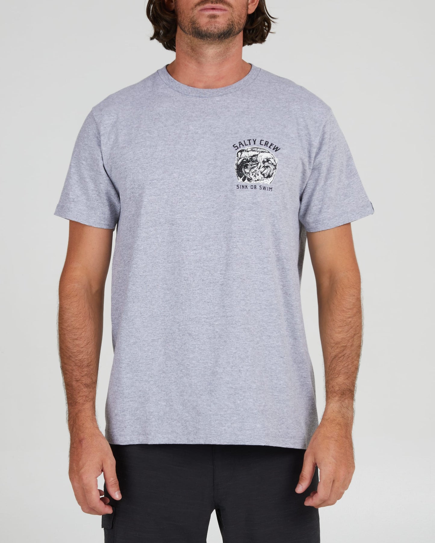 Salty crew T-SHIRTS S/S TSUNAMI STANDARD S/S TEE - Athletic Heather in Athletic Heather