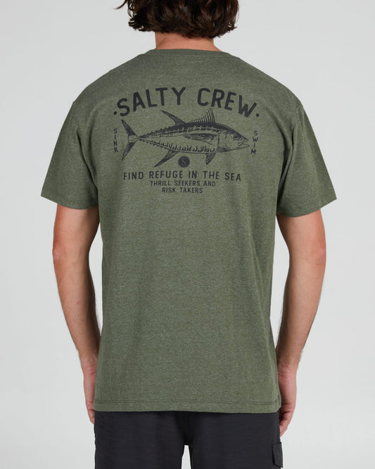 Salty crew T-SHIRT S/S MARKET STANDARD S/S TEE - Forest Heather  in Forest Heather