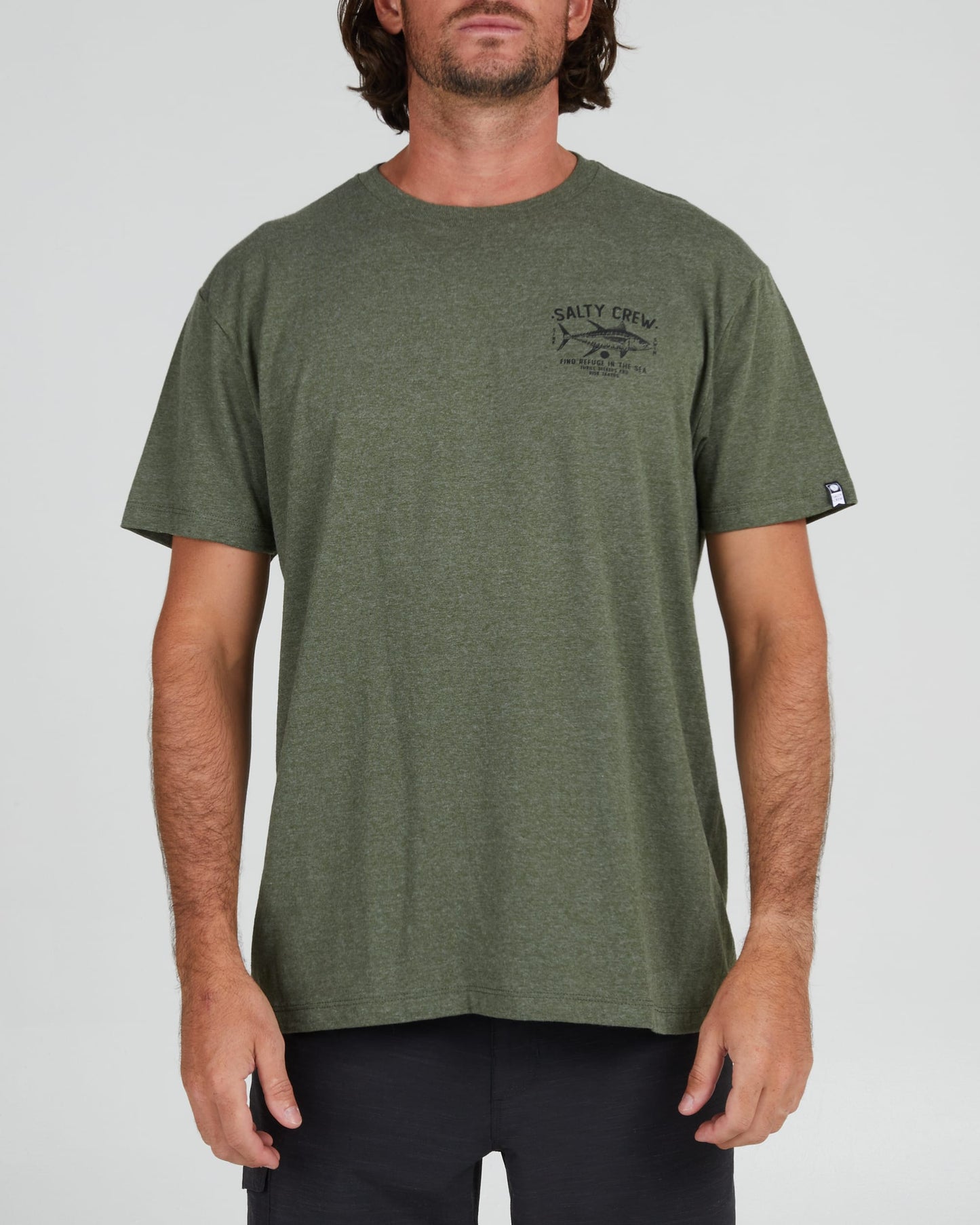 Salty crew T-SHIRTS S/S MARKET STANDARD S/S TEE - Forest Heather in Forest Heather
