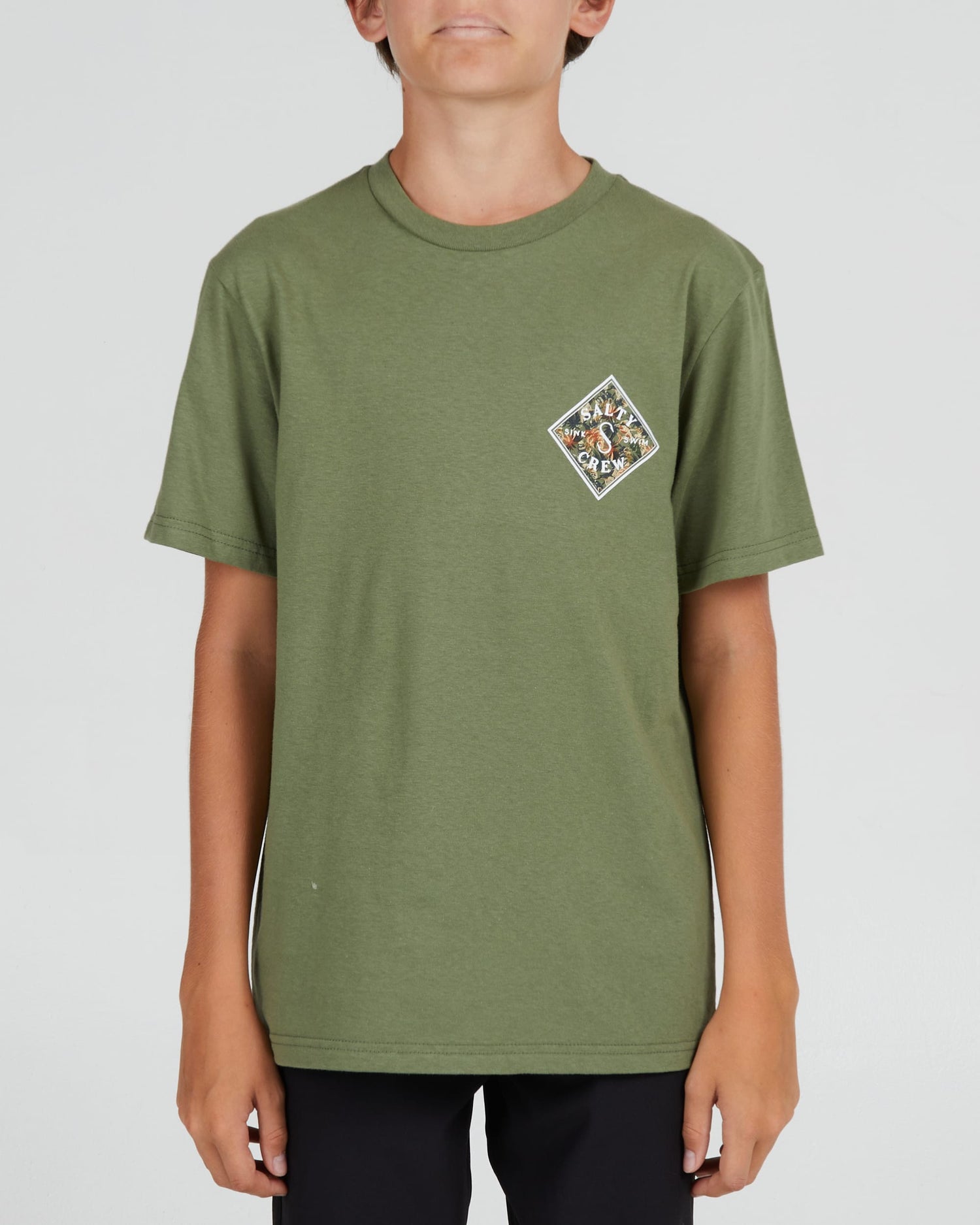 Shop Tippet Shores Boys S/S Tee - Sage Green – Salty Crew Europe