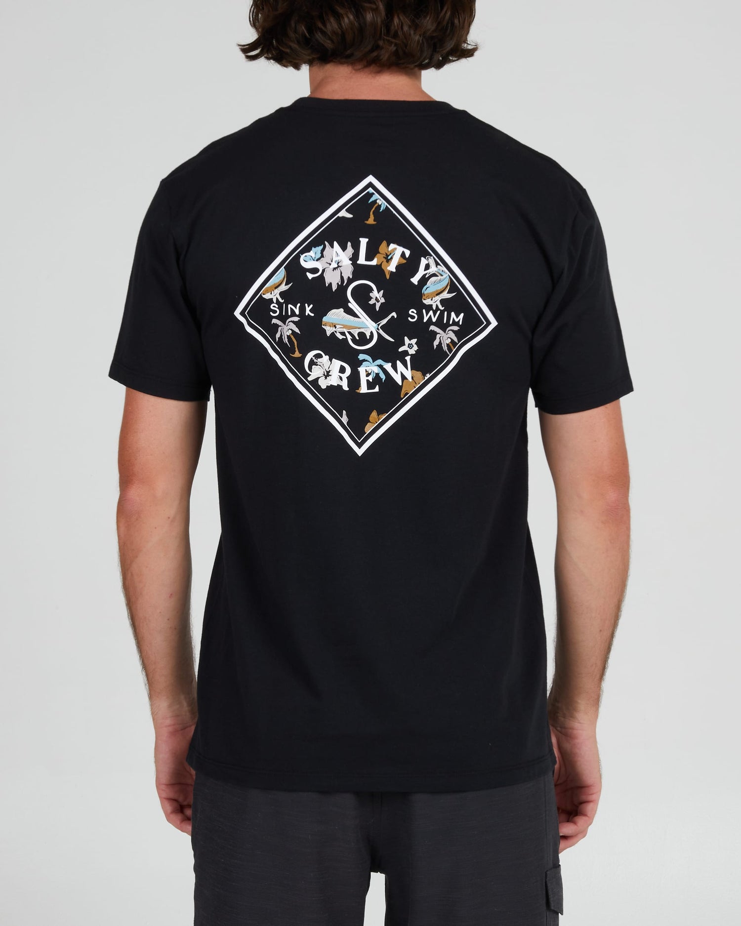 Salty crew T-SHIRTS S/S TIPPET SHORES PREMIUM S/S TEE - Black in Black