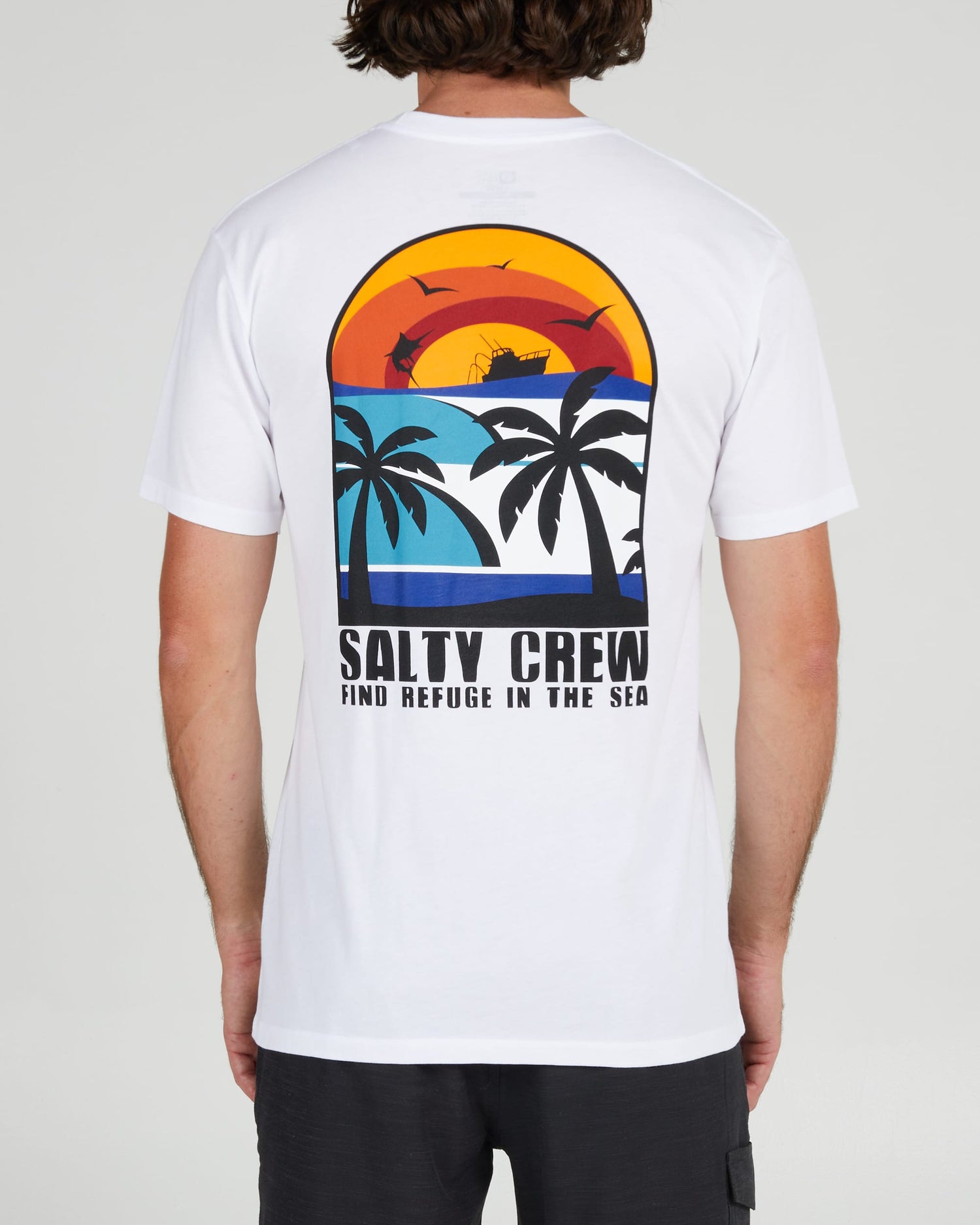 Salty crew T-SHIRTS S/S BEACH DAY PREMIUM S/S TEE - White in White