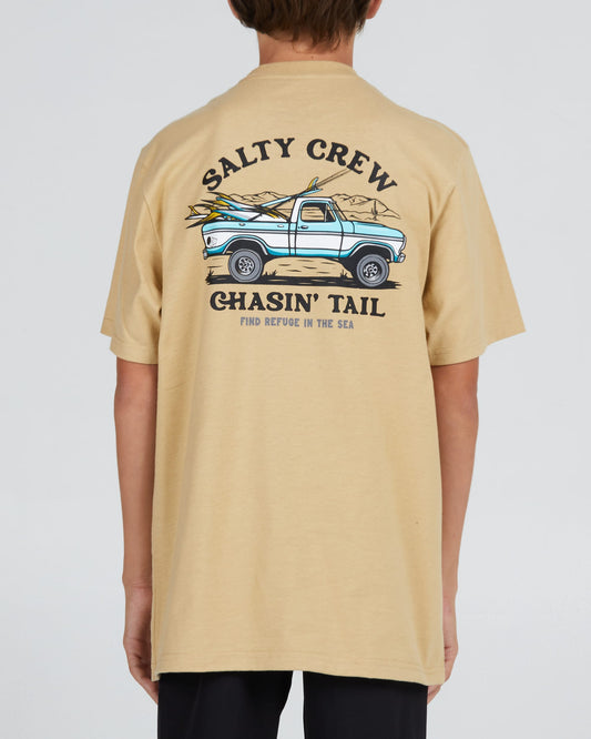 Salty crew T-SHIRT S/S OFF ROAD BOYS S/S TEE - Cammello in cammello