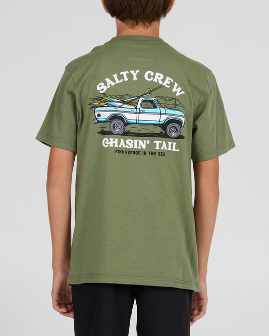 Salty crew T-SHIRTS S/S OFF ROAD BOYS S/S TEE - Verde-sálvia em verde-sálvia