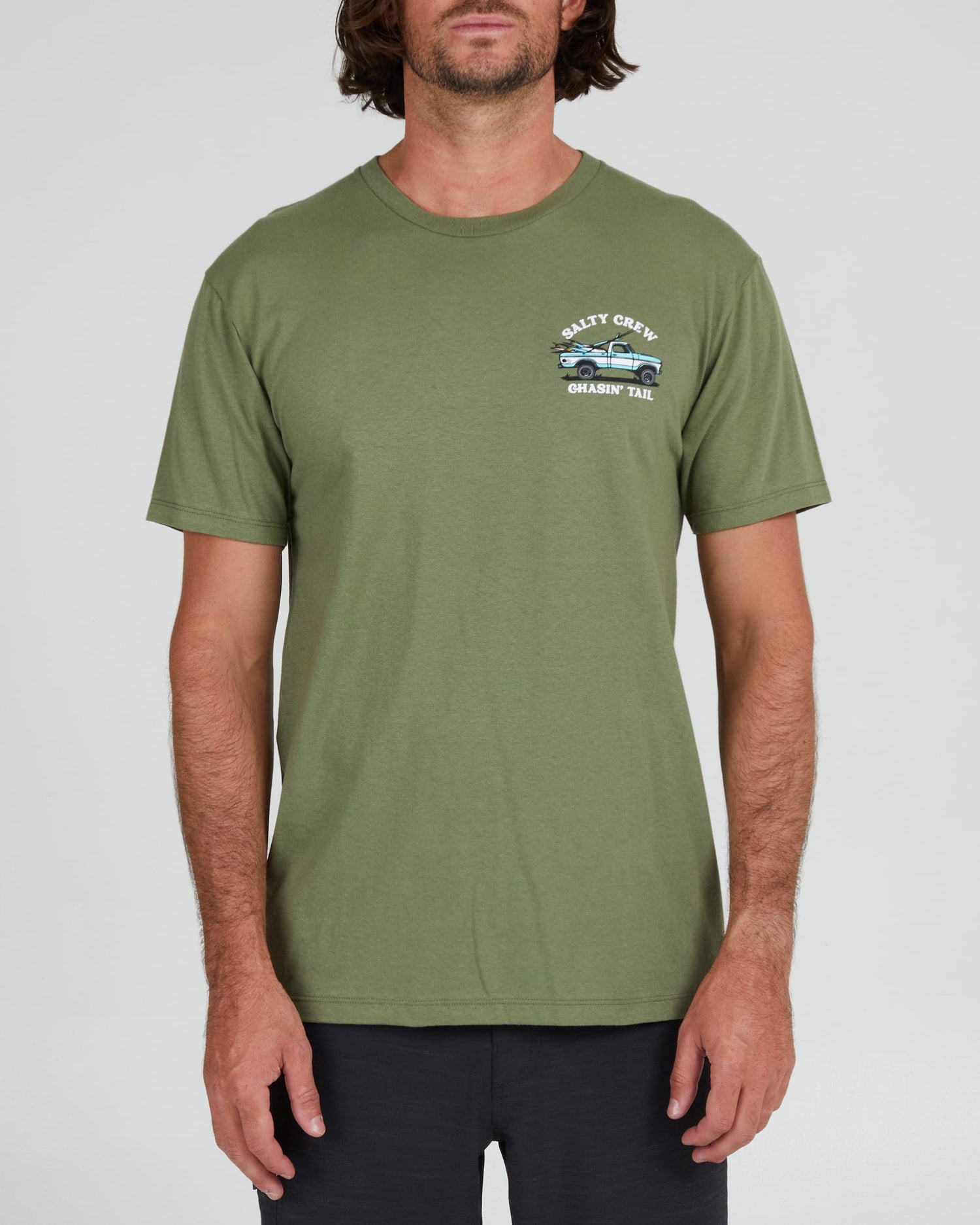 Salty crew T-SHIRTS S/S OFF ROAD PREMIUM S/S TEE - Sage green in Sage green