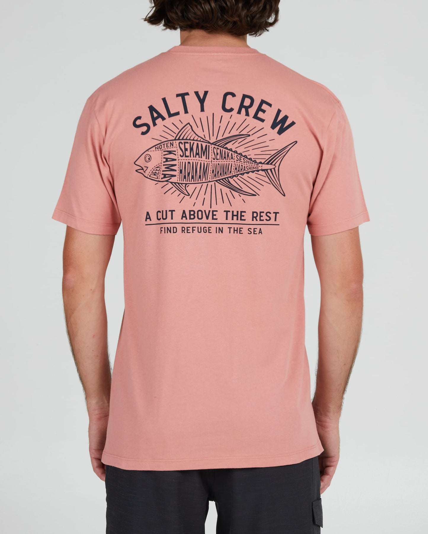 Salty crew T-SHIRTS S/S CUT ABOVE PREMIUM S/S TEE - Coral in Coral