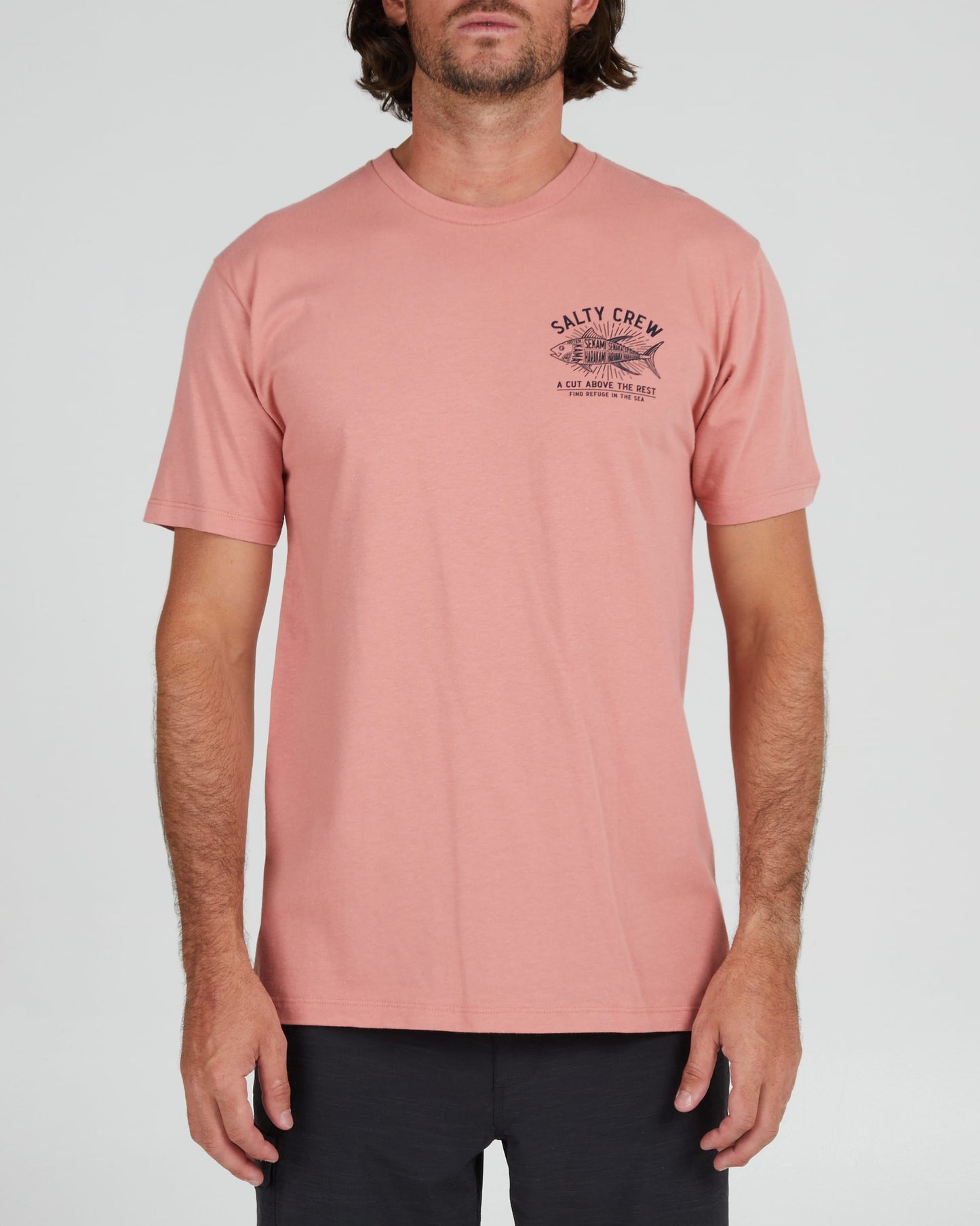 Salty crew T-SHIRTS S/S CUT ABOVE PREMIUM S/S TEE - Coral in Coral