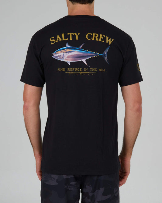 Salty Crew Heren - Groot Blue Premium S/S Tee - Black