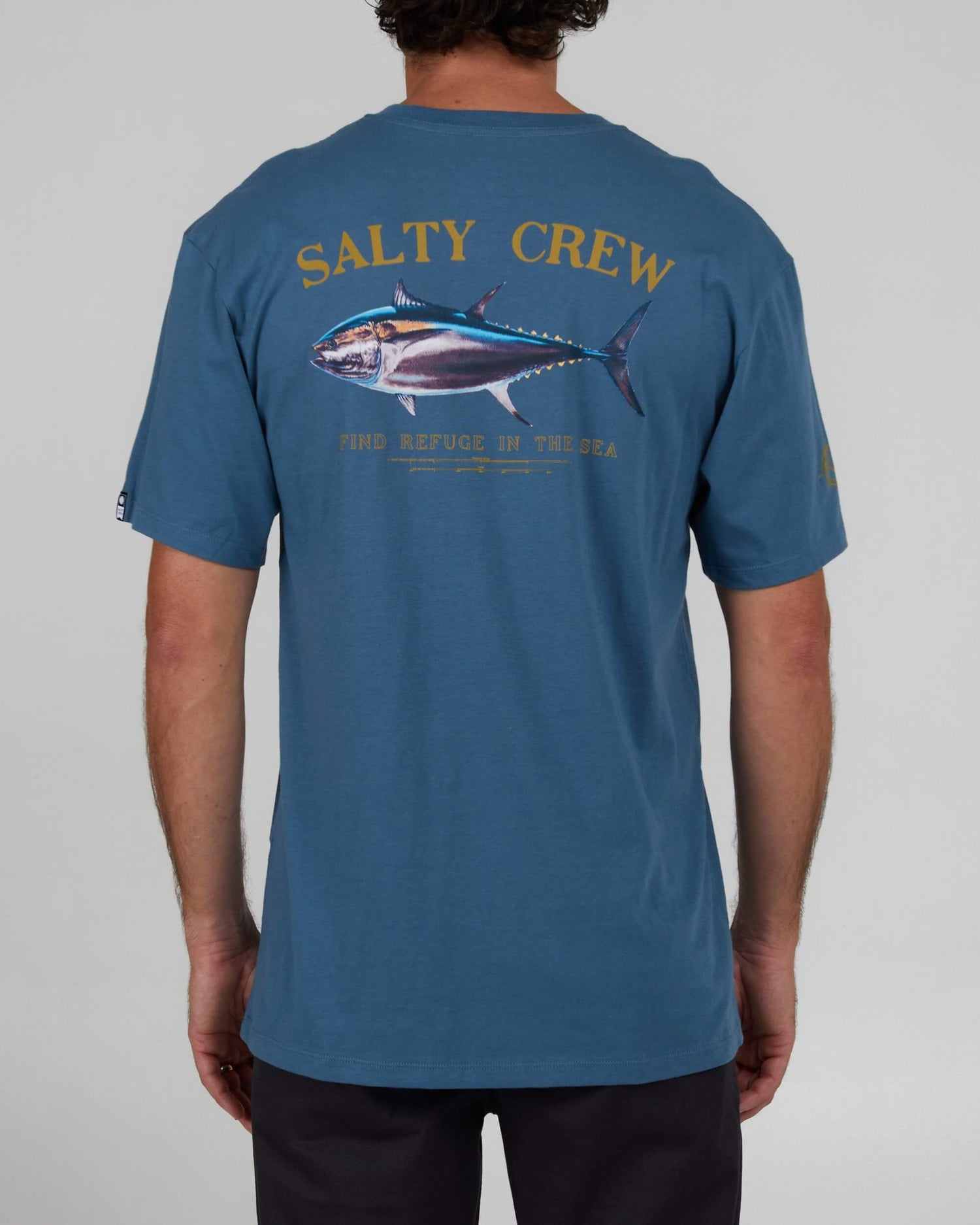 Salty Crew Heren - Groot Blue Premium S/S Tee - Lei