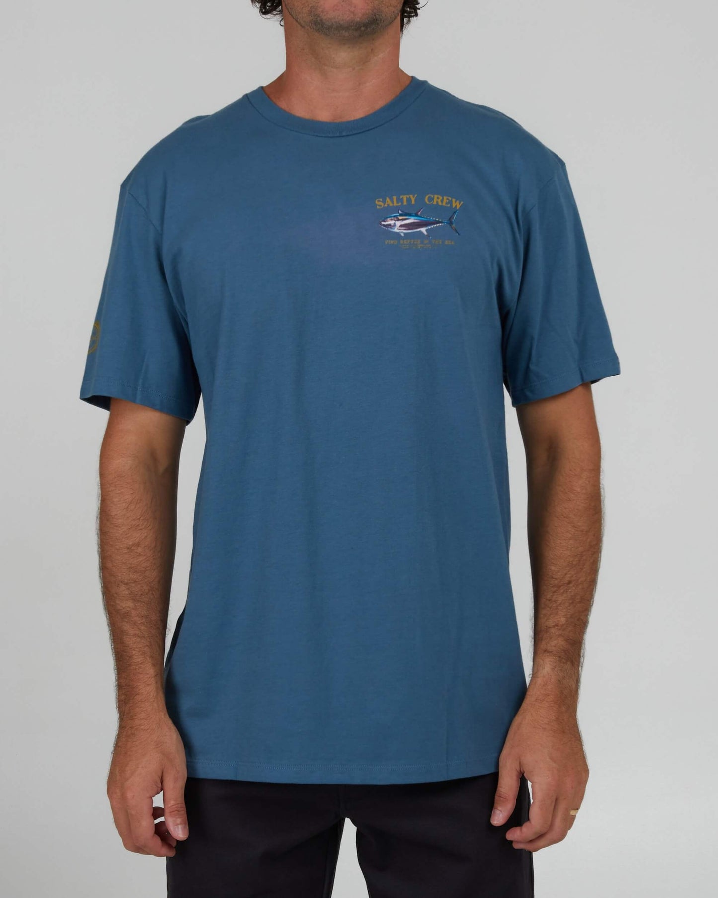 Salty Crew Hombres - Big Blue Premium S/S Tee - Pizarra